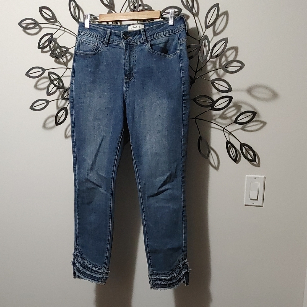 Charlies Blue Ankle Cropped Jeans